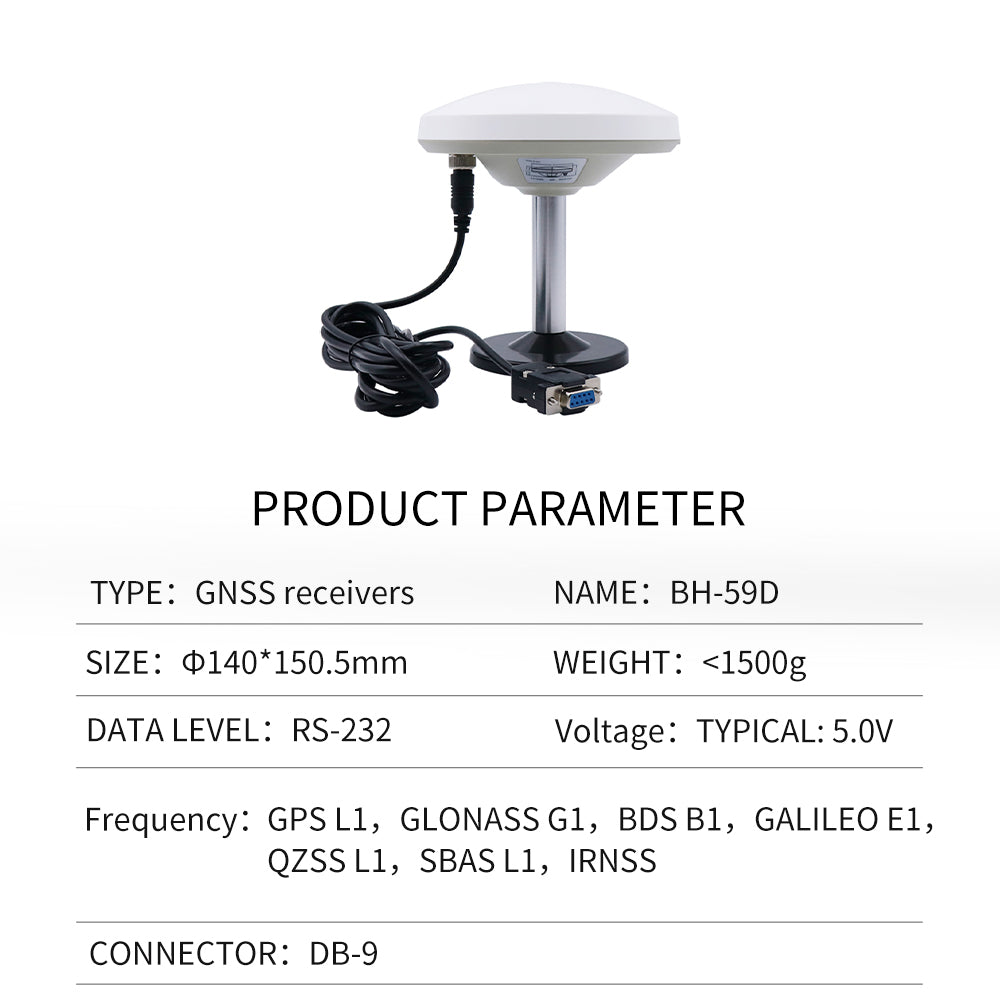 Beitian's new GPS mushroom head receiver GNSS Beidou various serial port built-in module antenna BF-29D Beitian's new GPS mushroom head receiver GNSS Beidou various serial port built-in module antenna BF-29D